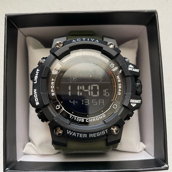 Ativa Other - Invicta Activa Olive Green Strap Black Bezel Digital Sport Watch